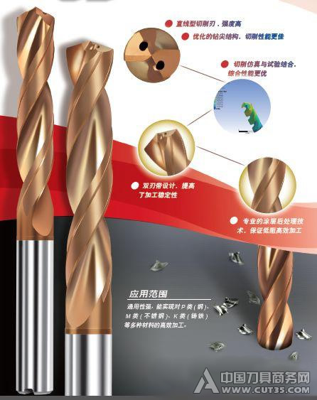 新一代通用加工麻花鑽：GD系列